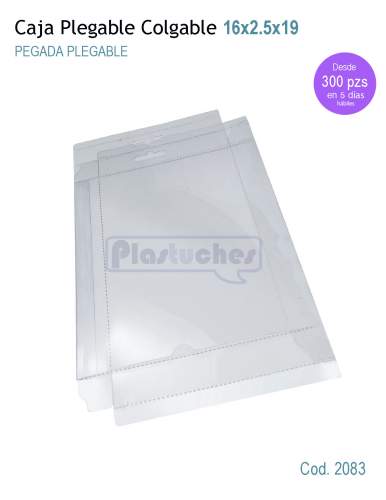 <b> Caja Plegable Colgable de 16x2.5x19cm. </b> 
