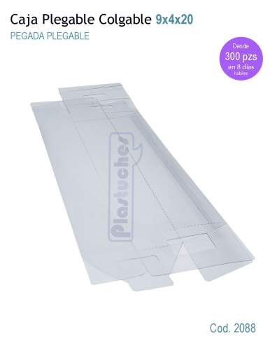 <b> Caja Plegable Colgable de 9x4x20cm. </b> 