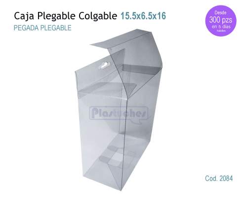 <b> Caja Plegable Colgable de 15.5x6.5x16cm. </b> 