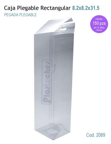 <b> Caja Plegable Colgable de 8.2x8.2x31.5cm. </b> 